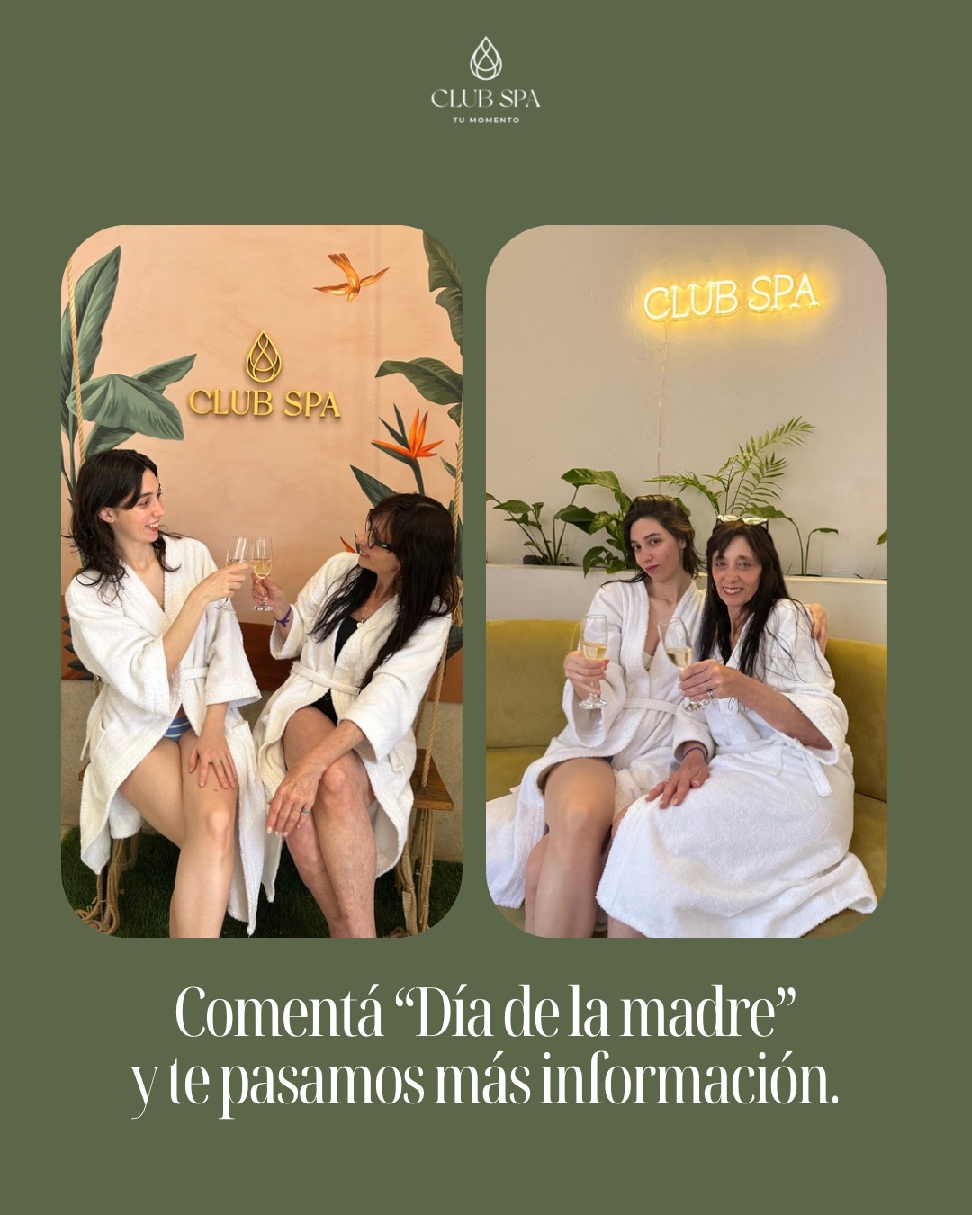 Madre e hija disfrutando un día de spa en Club Spa
